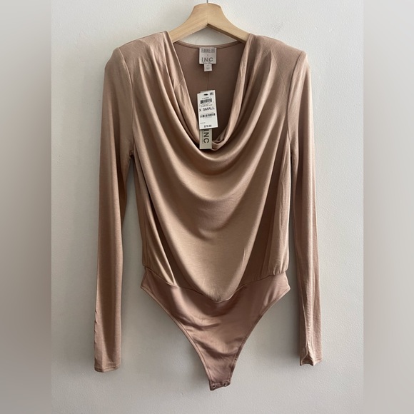 NWT Jeannie Mai X INC Bianca Cowlneck Bodysuit, Size XS - Picture 6 of 16